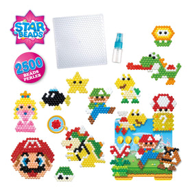 Aquabeads color beads collection in 30 colors for Mario characters.