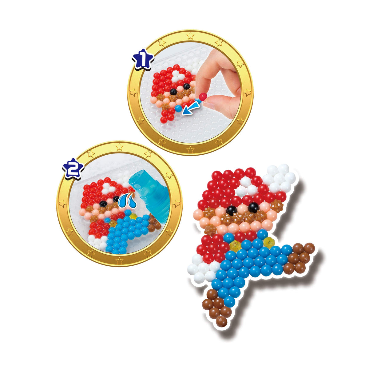 Aquabeads creation base stabilizes projects for easy setup.