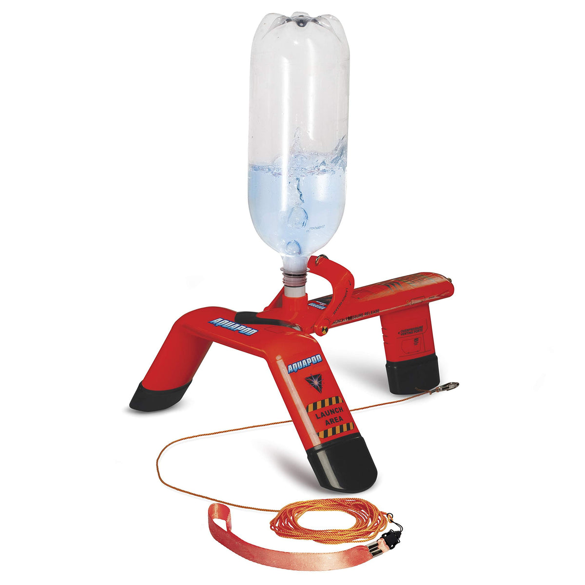 Aquapod Bottle Launcher pump use shows quick setup for launching bottles.