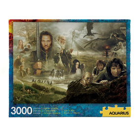AQUIARIUS Lord of the Rings puzzle box front cover, collectible artwork for fans.