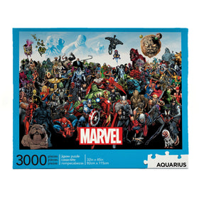 Aquarius Marvel Puzzle Cast box front with official artwork, ideal gift for fans
