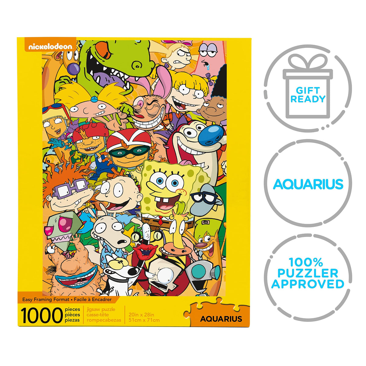 AQUARIUS Nickelodeon Cast puzzle evokes 90s nostalgia; kids and adults enjoy timeless fun
