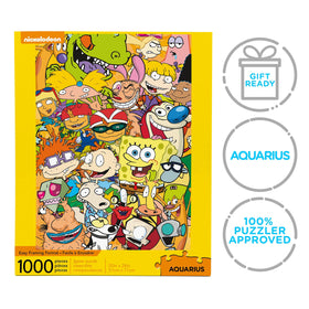 AQUARIUS Nickelodeon Cast puzzle evokes 90s nostalgia; kids and adults enjoy timeless fun