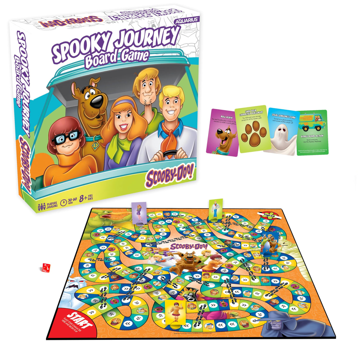 AQUARIUS Scooby-Doo Journey Board Game box art for family game night