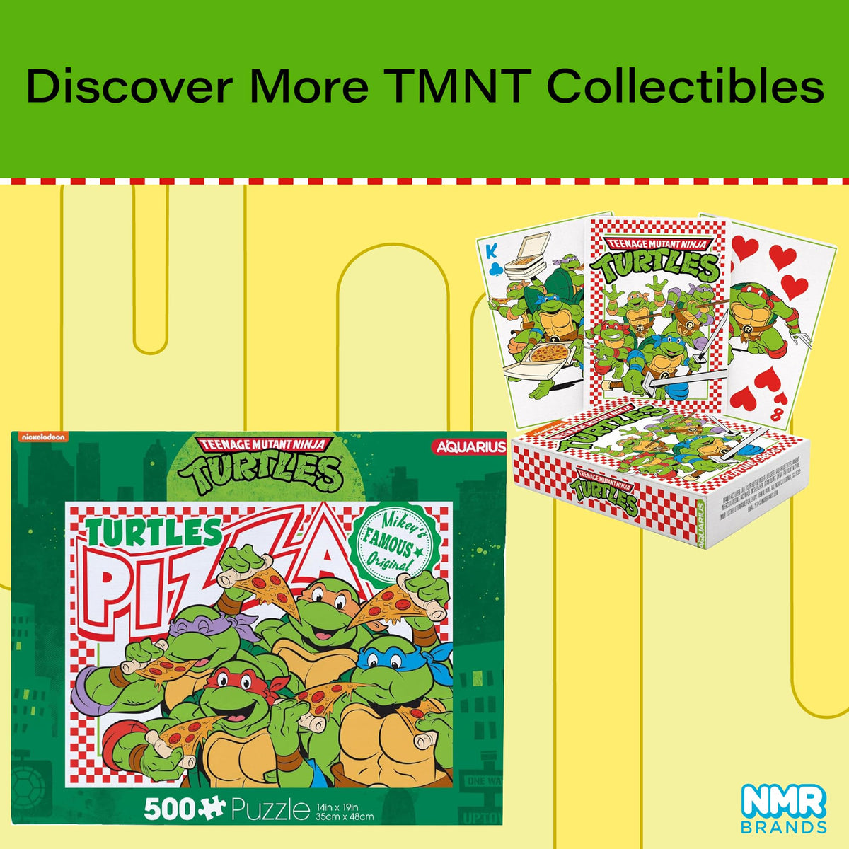 AQUARIUS TMNT Fun Box ready-to-display tin serves as a collectible gift.