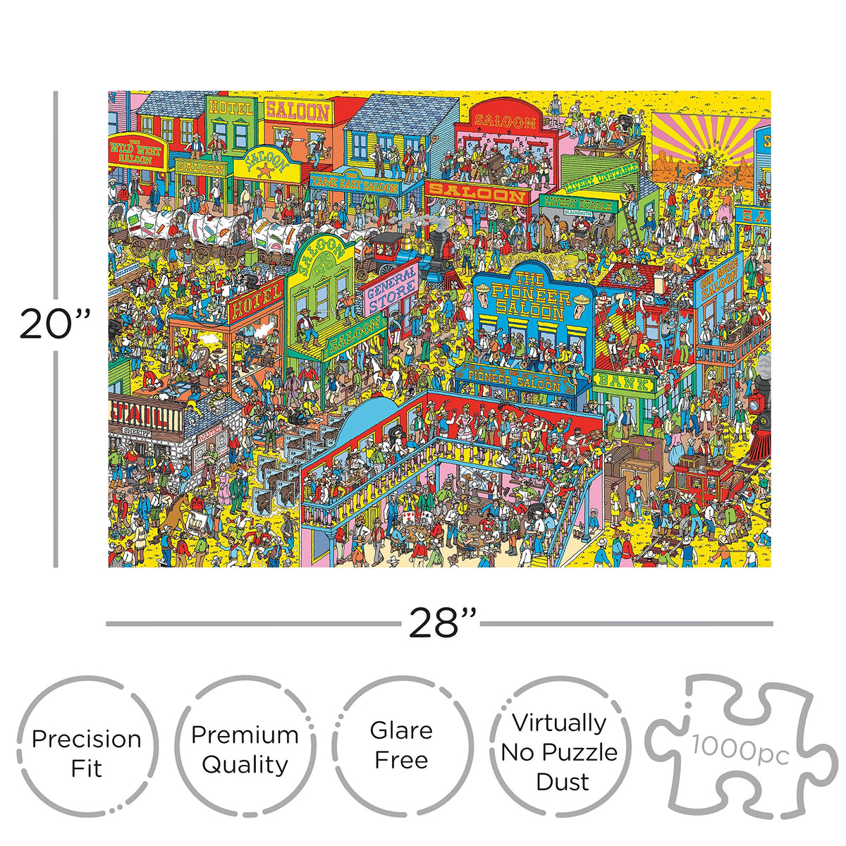AQUARIUS Waldo puzzle pieces ready for family game night.
