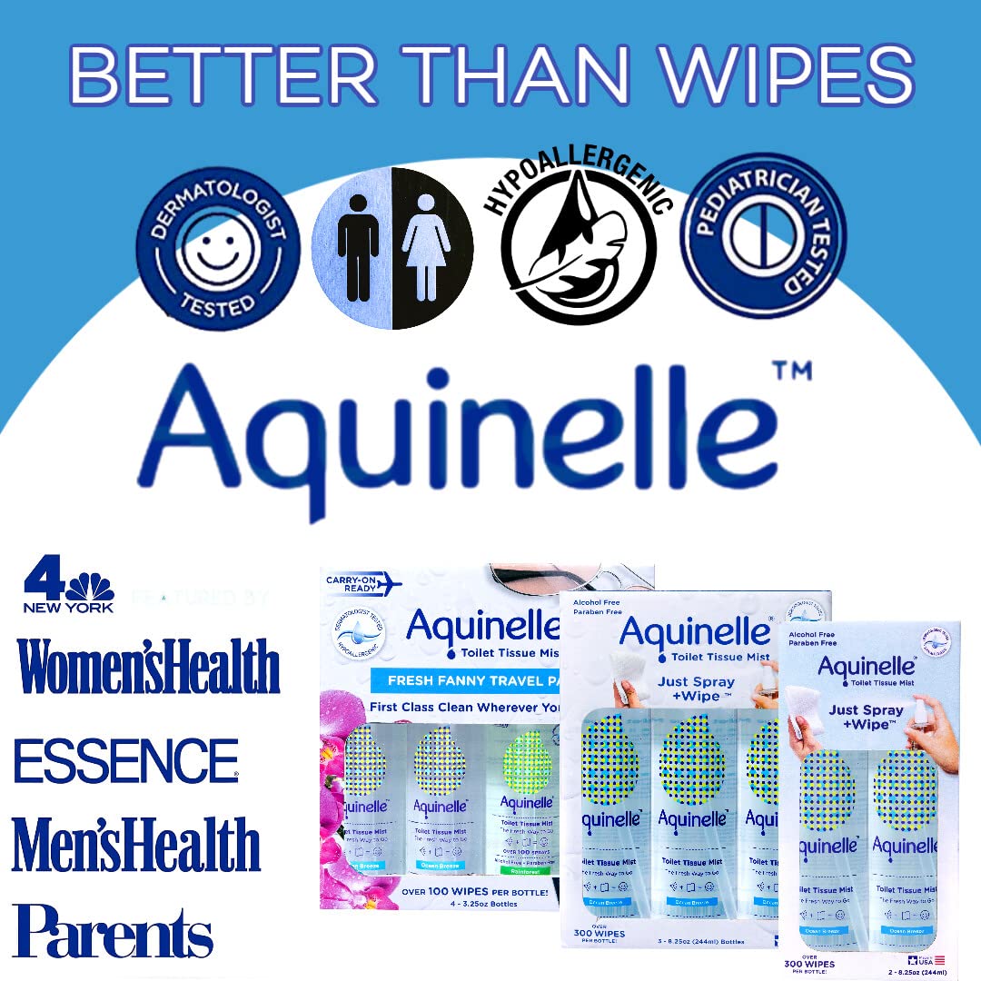 Aquinelle non-clogging formula emphasizes flush-friendly design.