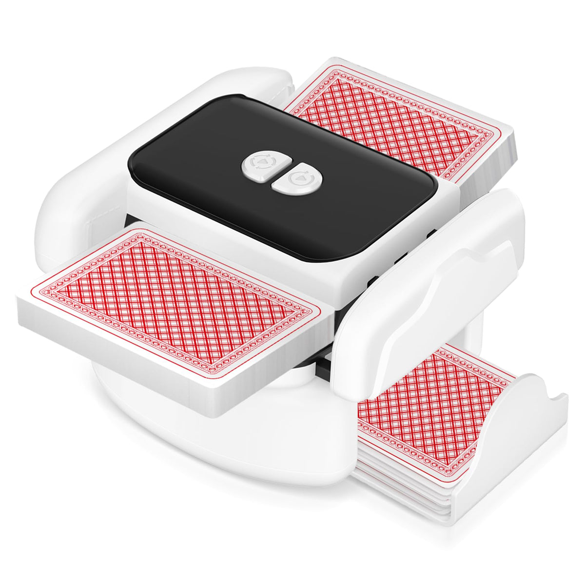 AQLL Honlunu front view shows a sleek shuffler for quick games.