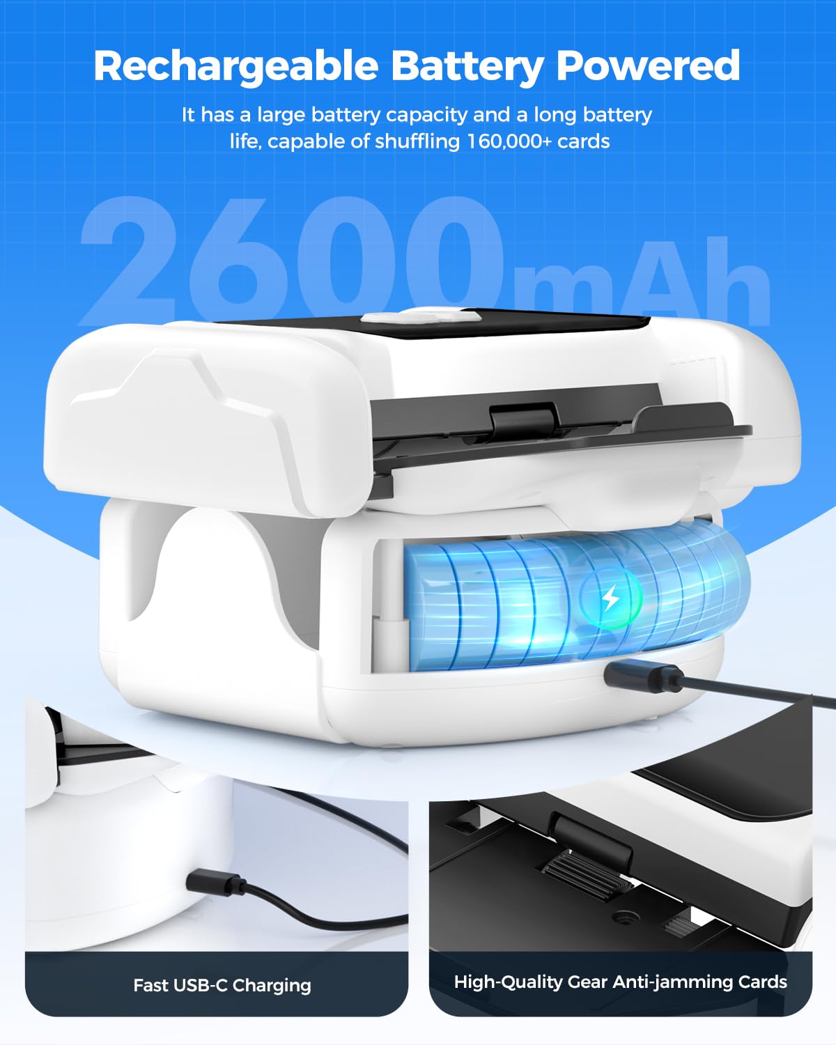 AQLL Honlunu one-touch-operation enables instant shuffles during games.