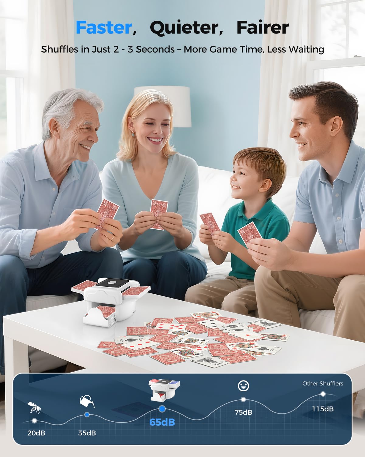 AQLL Honlunu universal-compatibility works with poker, UNO, bridge, and more.