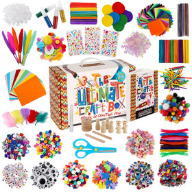 A&R CO. 3000+ Pcs Craft Kit box keeps supplies tidy for quick creativity.