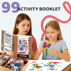 A&R CO. 3000+ Pcs Craft Kit safety scissors and glue enable confident, mess-light crafting.