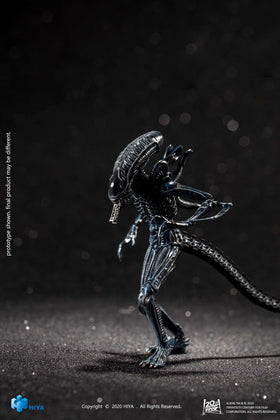 Hiya Exquisite Mini Series blue alien warrior 1/18-scale figure for shelves