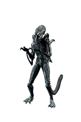 Hiya Exquisite Mini Series blue alien warrior figure front view for display and collection