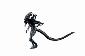 Hiya Exquisite Mini Series blue alien warrior posing for dynamic display and photography