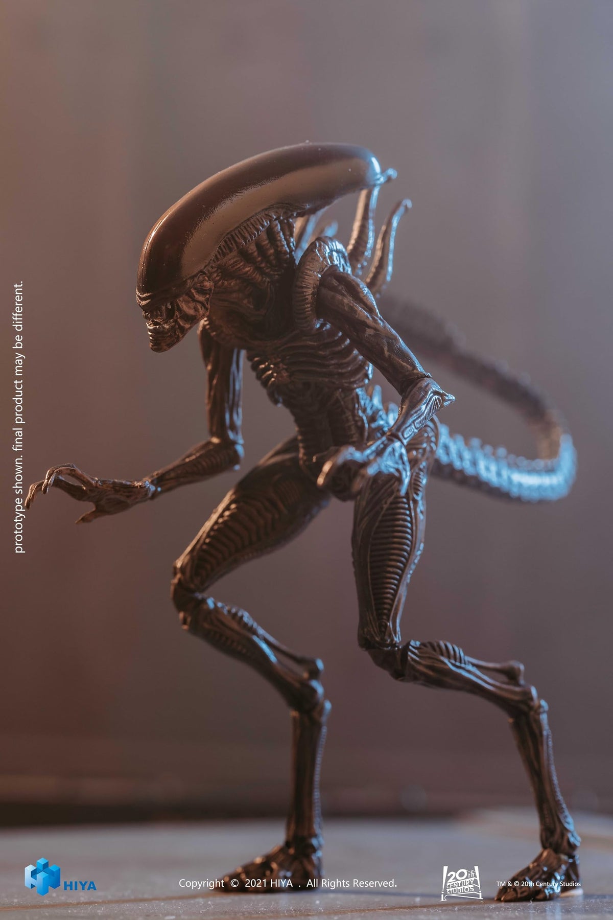 Arbenmao Hiya Toys Ressurection Lead Alien Warrior stand included for stable display.