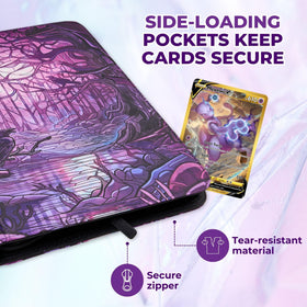 Arcane Fortress nine-pocket pages enable efficient card organization and quick access.