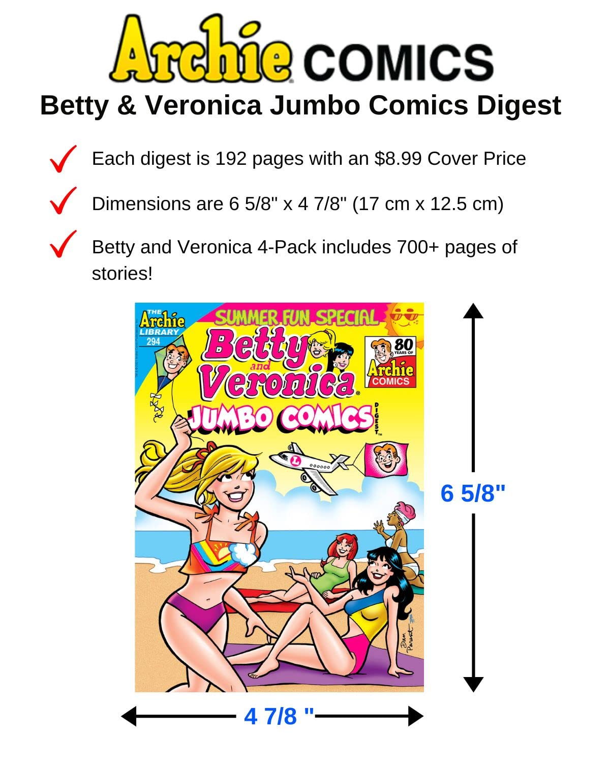 Archie Betty Veronica Digest Pack Pages reveal bold color panels for immersive reading.