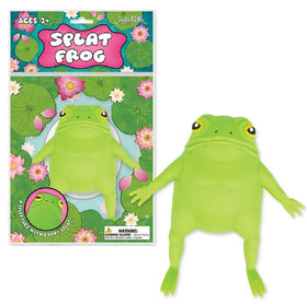 Archie McPhee Splat Frog front view for desk display and light stress relief.