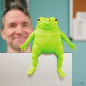 Archie McPhee Splat Frog shows a warty back detail for quirky shelf display.
