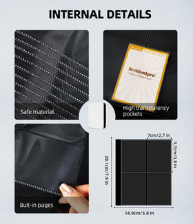 ARCHIVALPRO durable ringless design with secure closure guards cards from spills