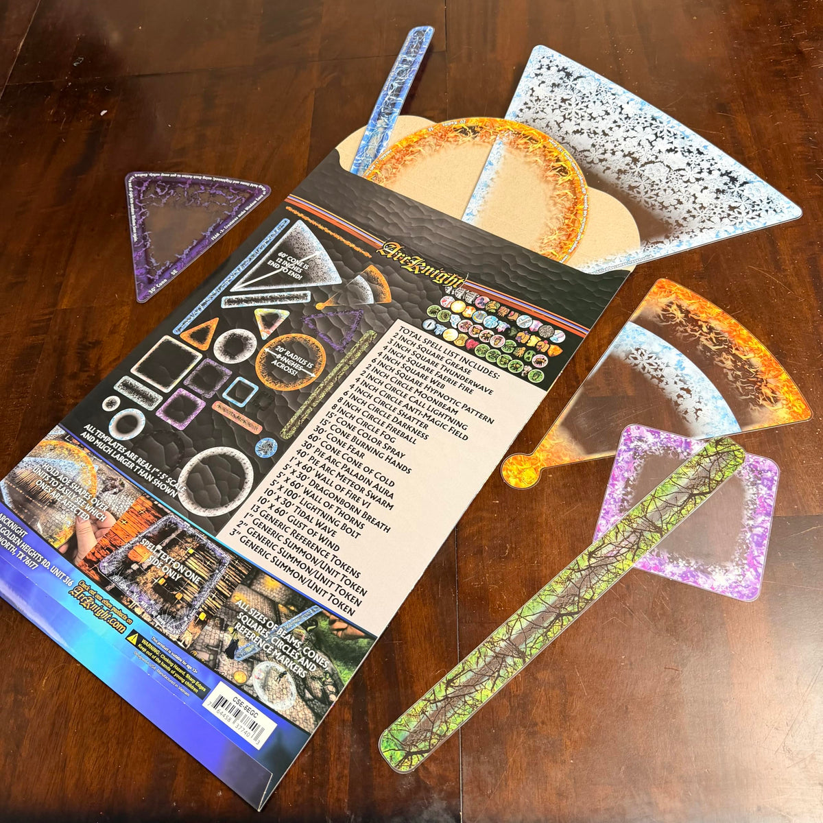 Arcknight AoE templates DnD 5E compatibility for diverse games.