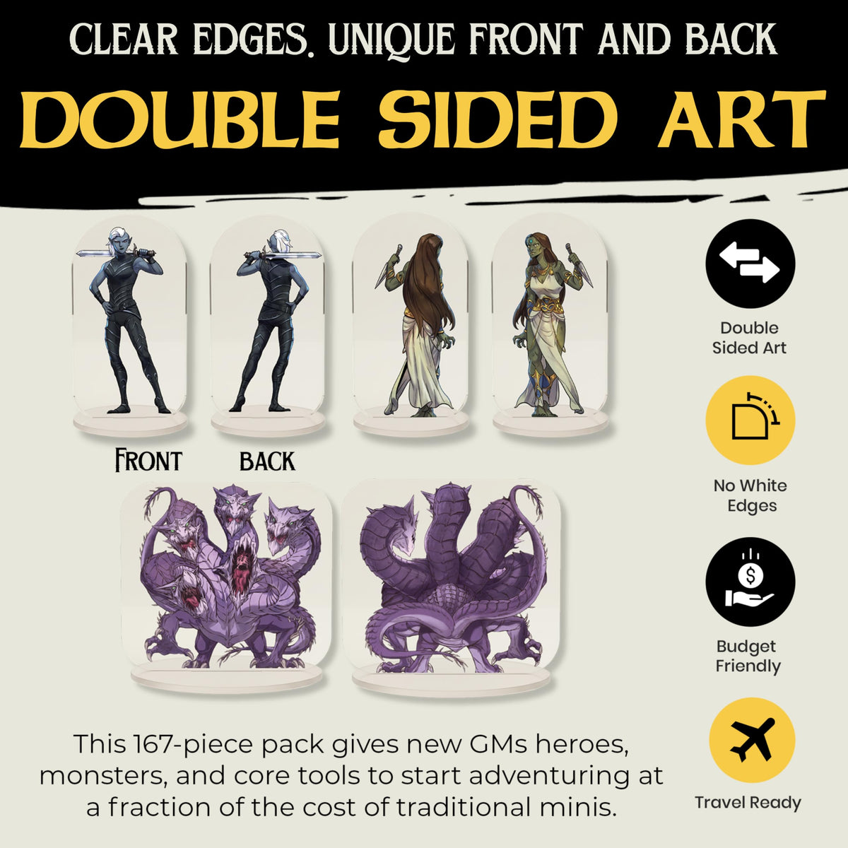 Arcknight NPC and PC miniatures ready to populate towns.