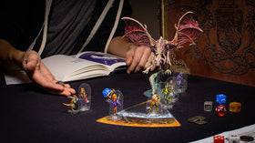 Arcknight Polycarbonate miniatures are thin yet durable for table use.