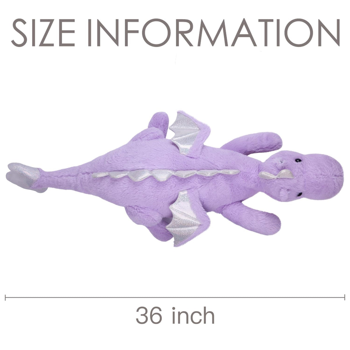 ARELUX dragon plush body is soft and cuddly for comfortable lounging