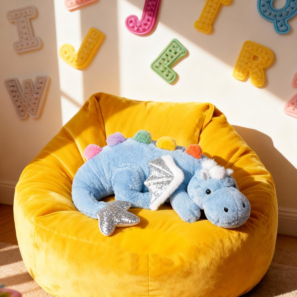 ARELUX dragon plush wings add playful detail