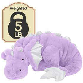 ARELUX giant weighted dragon plush face close-up designed for comforting snuggle time.