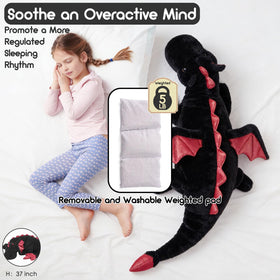 ARELUX dragon plush body close-up highlights soft stretch fabric