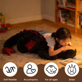 ARELUX dragon plush stitching demonstrates quality and safety
