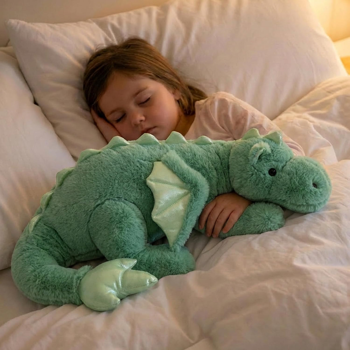 ARELUX dragon plush pillow for bed, couch, and desk breaks.