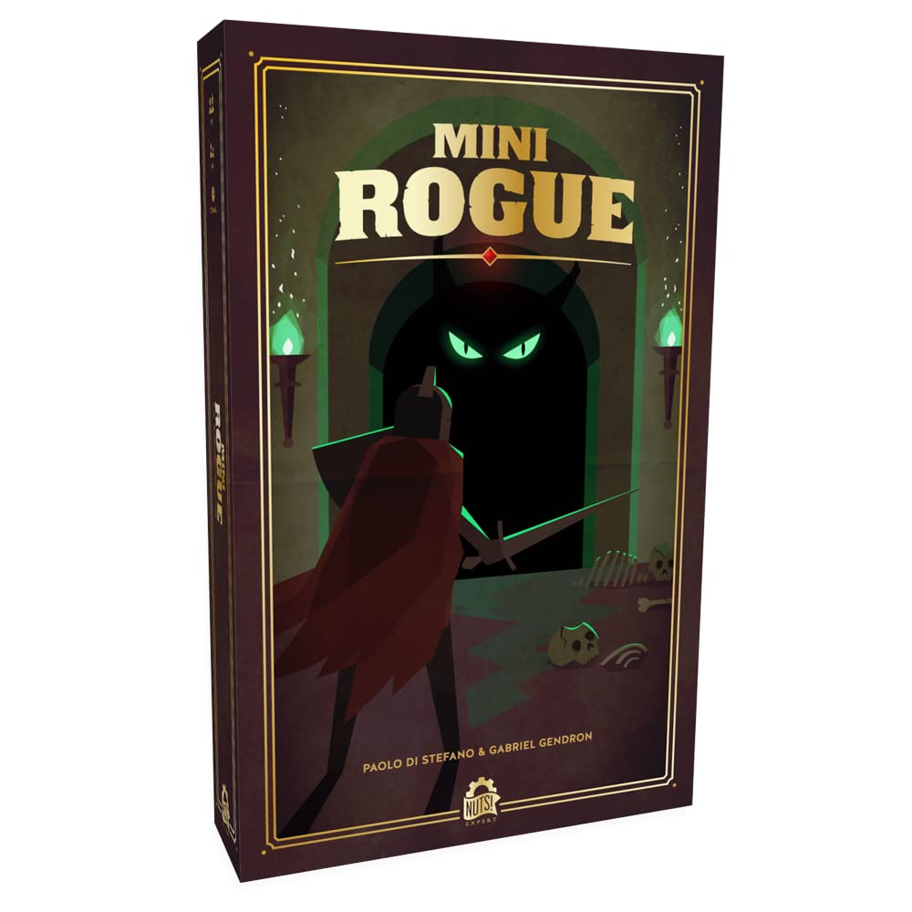 Ares Games Mini Rogue dungeon scene with adventurer, ideal for two-player family game nights.