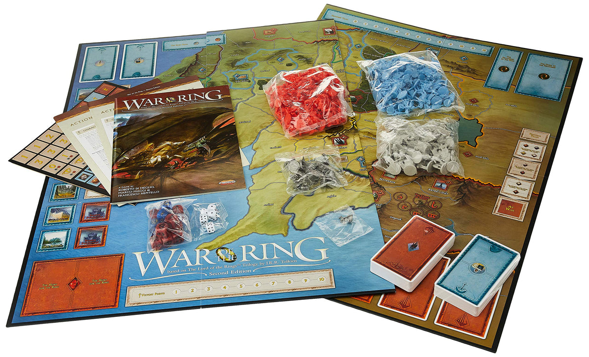 Ares Games War of the Ring 2nd Edition event cards and dice fueling dynamic encounters