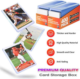 Arjiekwei 3x4 standard protectors provide clear visibility for quick viewing.