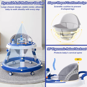 Ark Miido anti-rollover wheels help keep babies safe during practice sessions.