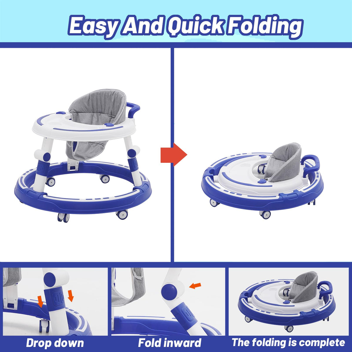 Ark Miido sit-to-stand walker helps little ones improve mobility with adjustable height.