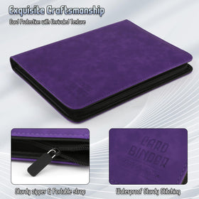 Arkeiliy binder close-up highlights secure nine-pocket pages per sheet