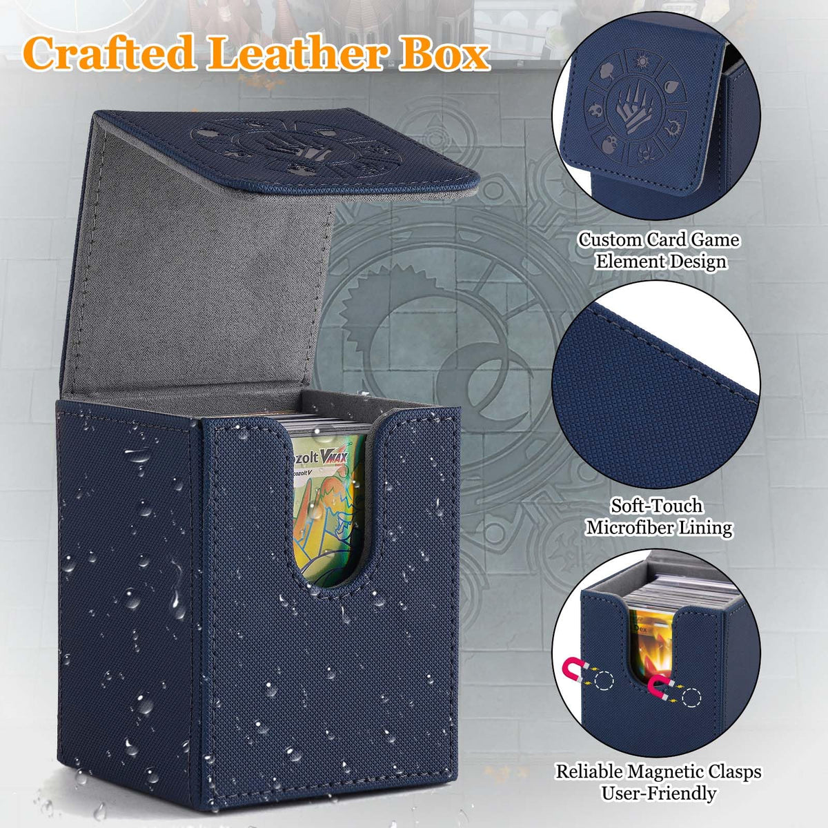 Arkeiliy 50-card sleeves included for card protection.