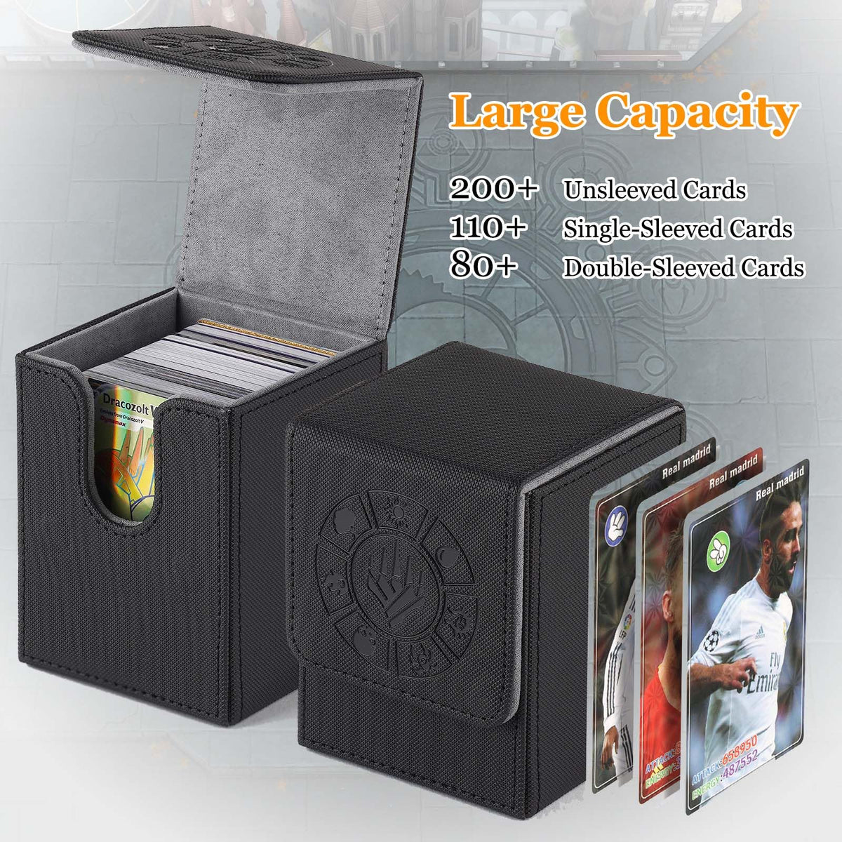 Arkeiliy deck box with elegant design for game nights.
