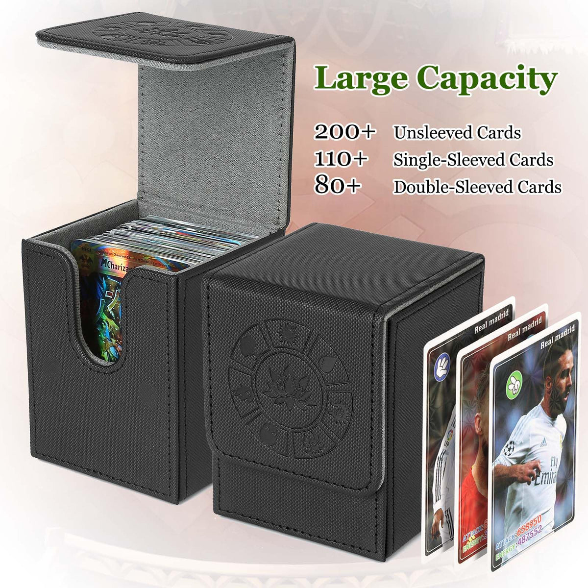 Arkeiliy deck box leather texture closeup highlights premium feel and durability
