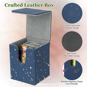 Arkeiliy deck box magnetic buckle closeup shows secure closure for travel
