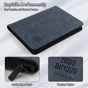 Arkeiliy double-sided pages with 9-pocket sleeves for quick browsing.