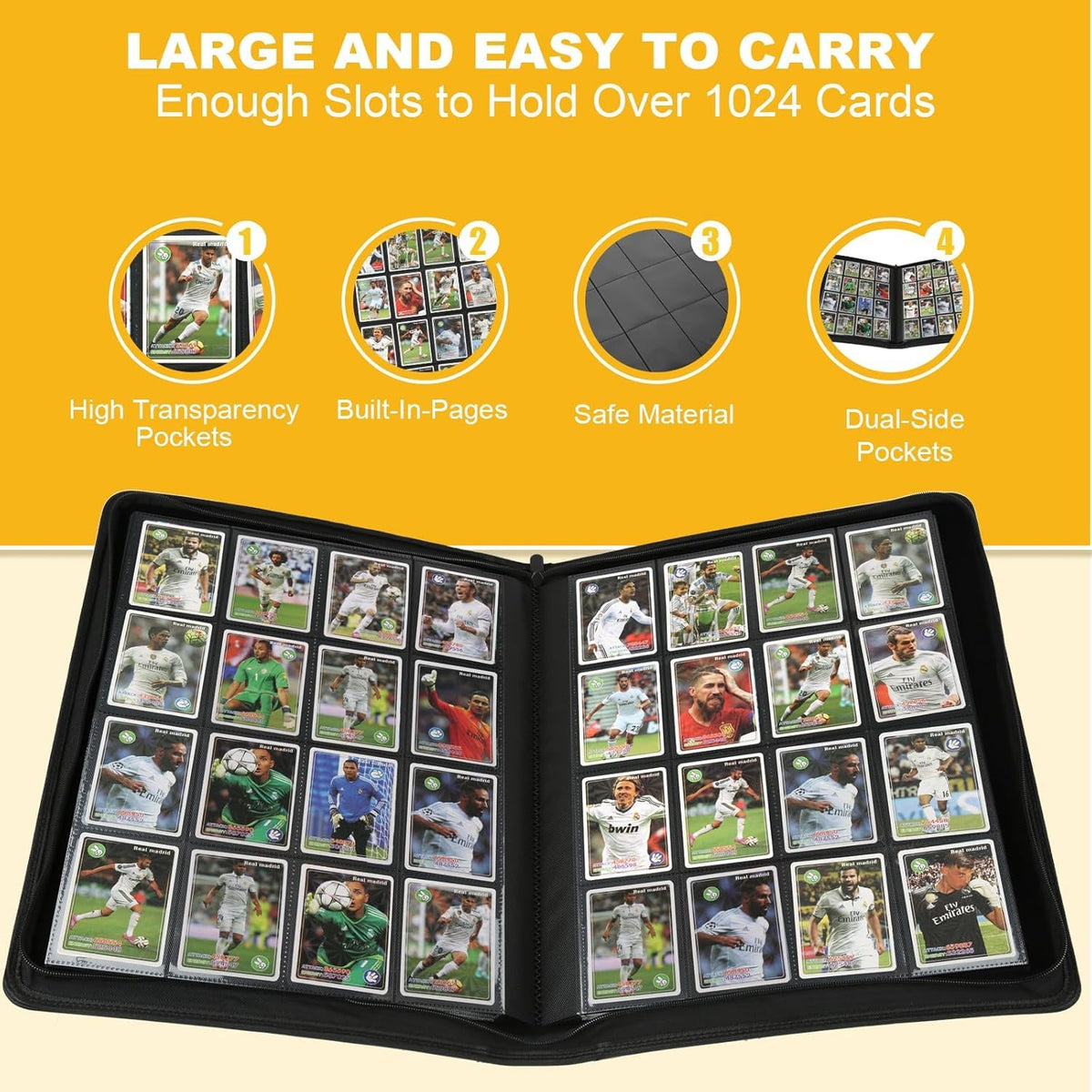 Arkeiliy Premium Ringless Binder anti slip spine keeps pages in place while moving.