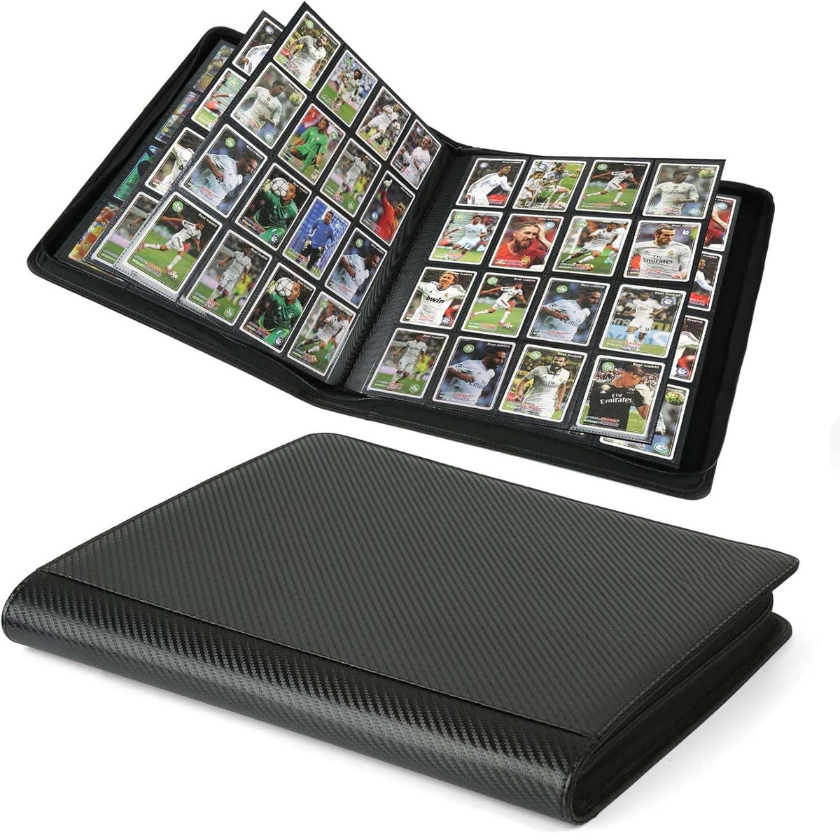 Arkeiliy Premium Ringless Binder front cover protects your collection during travel.