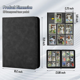 Arkeiliy 540-pocket capacity demonstrates ample storage for MTG and sports cards.
