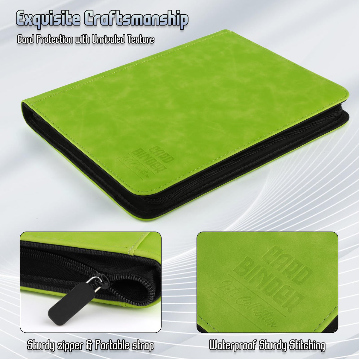 Arkeiliy binder embossed PU leather highlighting premium craftsmanship and durability.