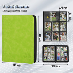 Arkeiliy binder interior pages view showing nine-pocket sleeves for organized cards.
